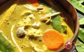 Кокосовий Сироїдницький Каррі Суп
