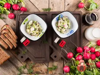 Окрошка на мацоні