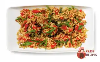 Печериці з камутом, помідорами та естрагоном