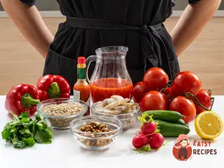 Крок 1: Холодний суп з сочевицею, горіхами та редискою