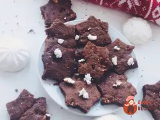 Шоколадне печиво із зефіром