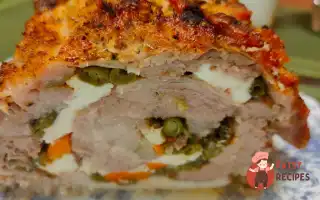 Свинячий Рулет З Овочами