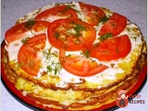 Кабачковий торт із плавленими сирками