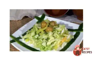 Салат З Пекінської Капусти З Оливками