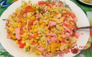 Італійський Салат З Овочами, Шинкою Та Сиром
