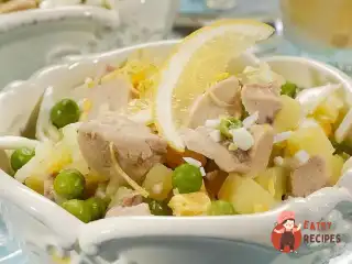 Салат з печінки тріски