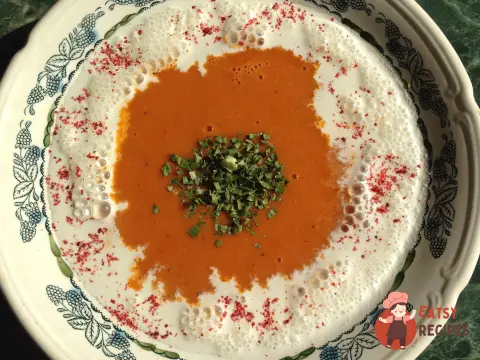 Повітряний суп-пюре з креветок