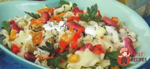 Салат з квасолею та кукурудзою