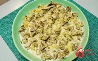 Смажені Гриби З Вершками Та Сиром