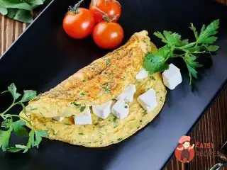 Омлет із бринзою та зеленню