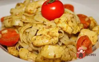 Паста З Куркою, Соусом Песто Та Кедровими Горішками