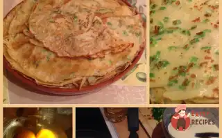 Млинці Із Зеленою Цибулею Та Сиром