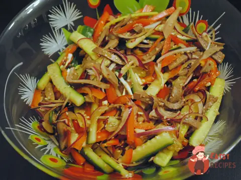 Китайський салат з язиком