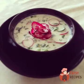 Окрошка з редькою на кефірі