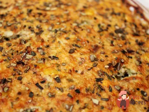 М'ясний пиріг з кукурудзою та грибами
