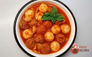 Фрикадельки з овочами