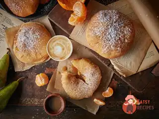 Ванільні пончики із заварним кремом