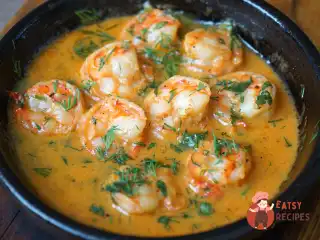 Креветки на кеце з білим вином від ресторану Ткемалі