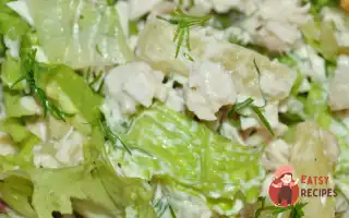 Курячий Салат З Різнокольоровими Перцями Та Ананасом