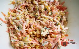 Салат З Морквою, Сиром Та Кукурудзою