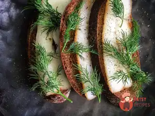 Сало з часником та кропом