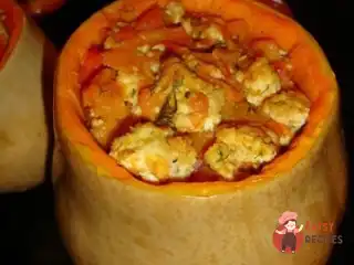 Гарбуз фарширований курячим філе