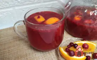 Домашній чай з апельсином і журавлиною