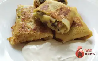 Млинці З Картоплею Та Грибами