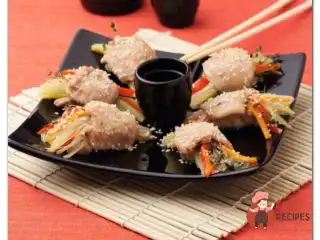 Курячі крильця, фаршировані овочами