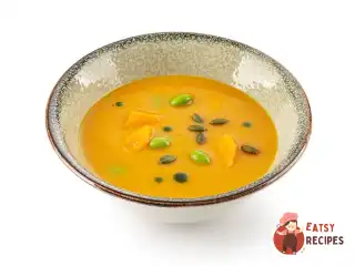 Гарбузовий крем-суп з едамаме