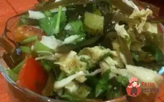 Салат Східної Кухні З Фучжу, Морською Капустою Та Солоним Огірком