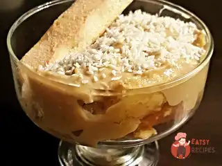 Банановий заварний десерт