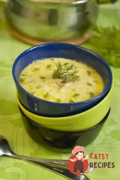 Рибний суп по-кубинськи з картоплею та зеленим горошком
