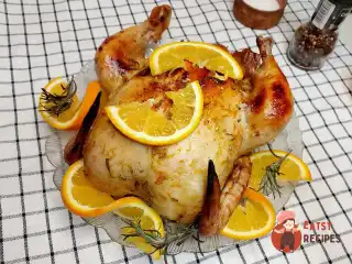 Курча в апельсиновому маринаді з розмарином