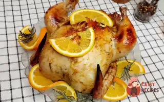 Курча в апельсиновому маринаді з розмарином