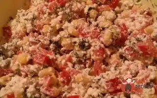 Сирний Салат З Овочами