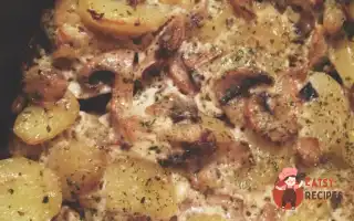Картопля З Грибами У Вершках Та Зеленню