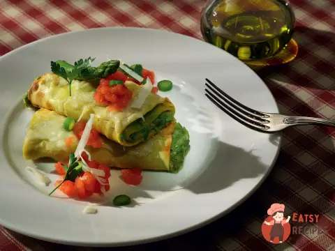 Каннеллоні з таледжо, спаржею та волоськими горіхами