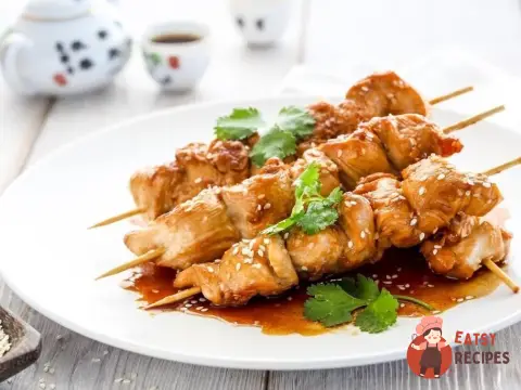 Шашлик з курки з кунжутом