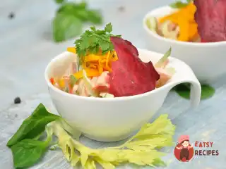 Салат коктейль з шинкою