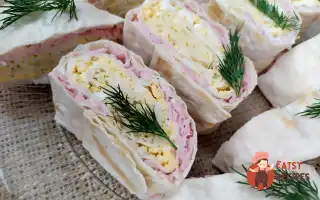 Рулетики З Лаваша З Шинкою, Сиром Та Яйцем
