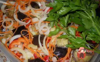 Баклажани По-Корейськи З Помідорами Та Болгарським Перцем