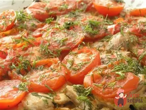 Запечені кабачки з помідорами та сиром