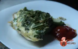 Омлет Зі Стручковою Квасолею Та Цибулею