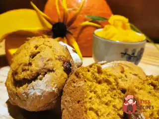 Гарбузові мафіни з корицею та родзинками