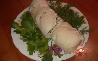 Курячий Рулет З Бринзою Та Зеленню
