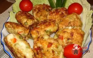 Котлети З Курячого М'яСа З Овочами Та Сиром