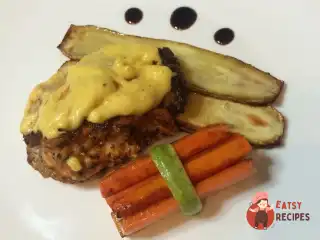 Філе стегна курчати під гірчично-сирним соусом