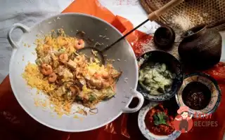 Смажений Рис З Креветками Та Овочами