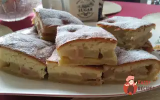 Пиріг З Рабарбаром (Ревенем) Та Бісквітом